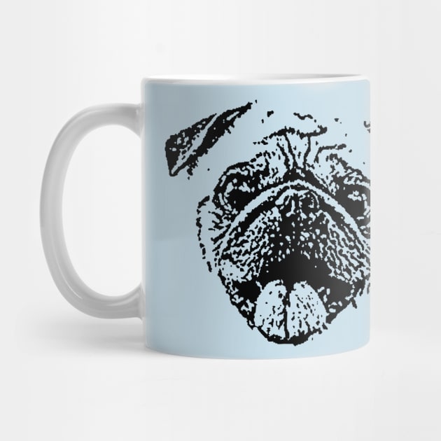 Elderly Pug by childofthecorn